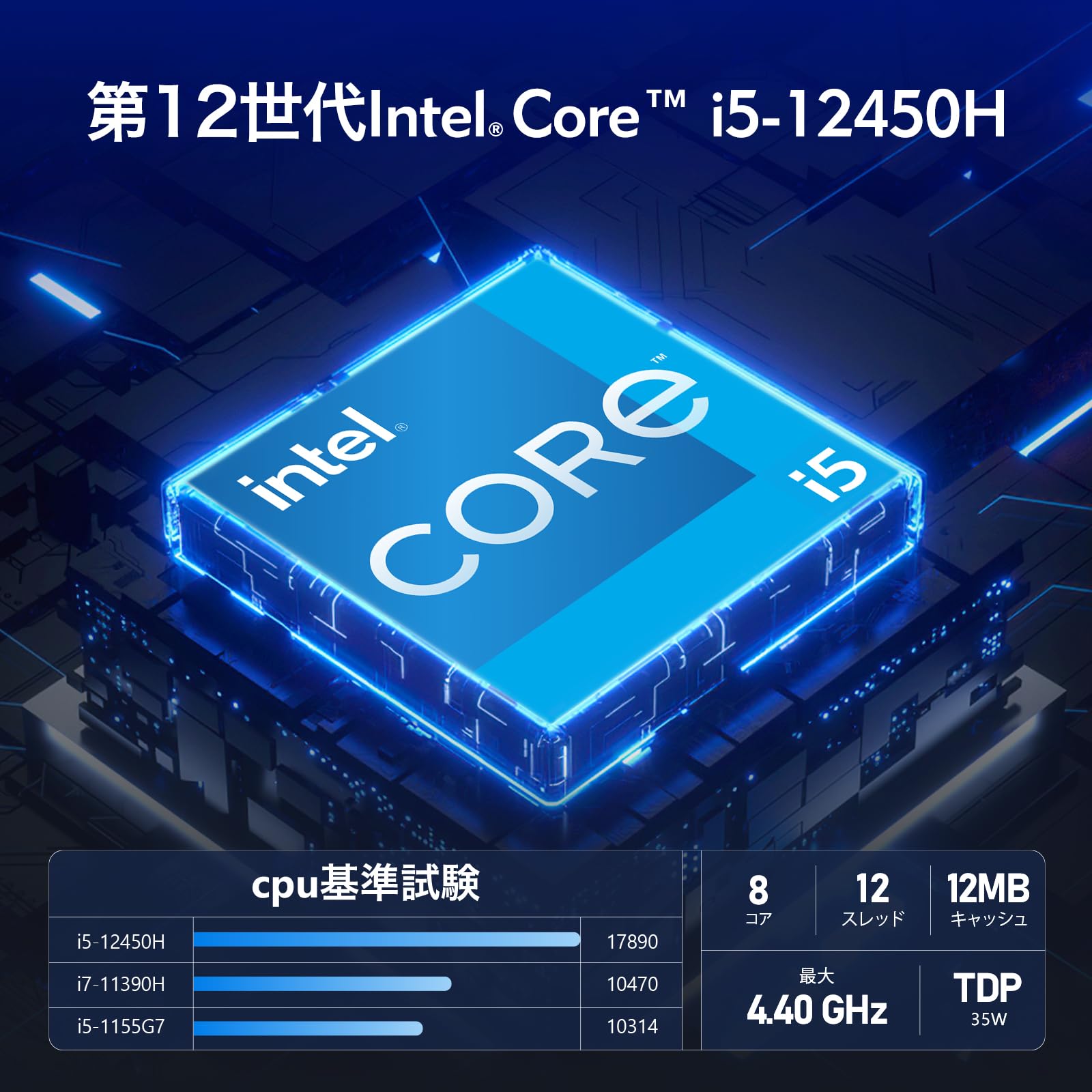 小型PC第12世代Core i5-12450H/8G/SSD256G/wi-fi 小型PC第12世代Core i5-12450H/8G/SSD256G/wi-fi Amazon.co.jp: GEEKOM